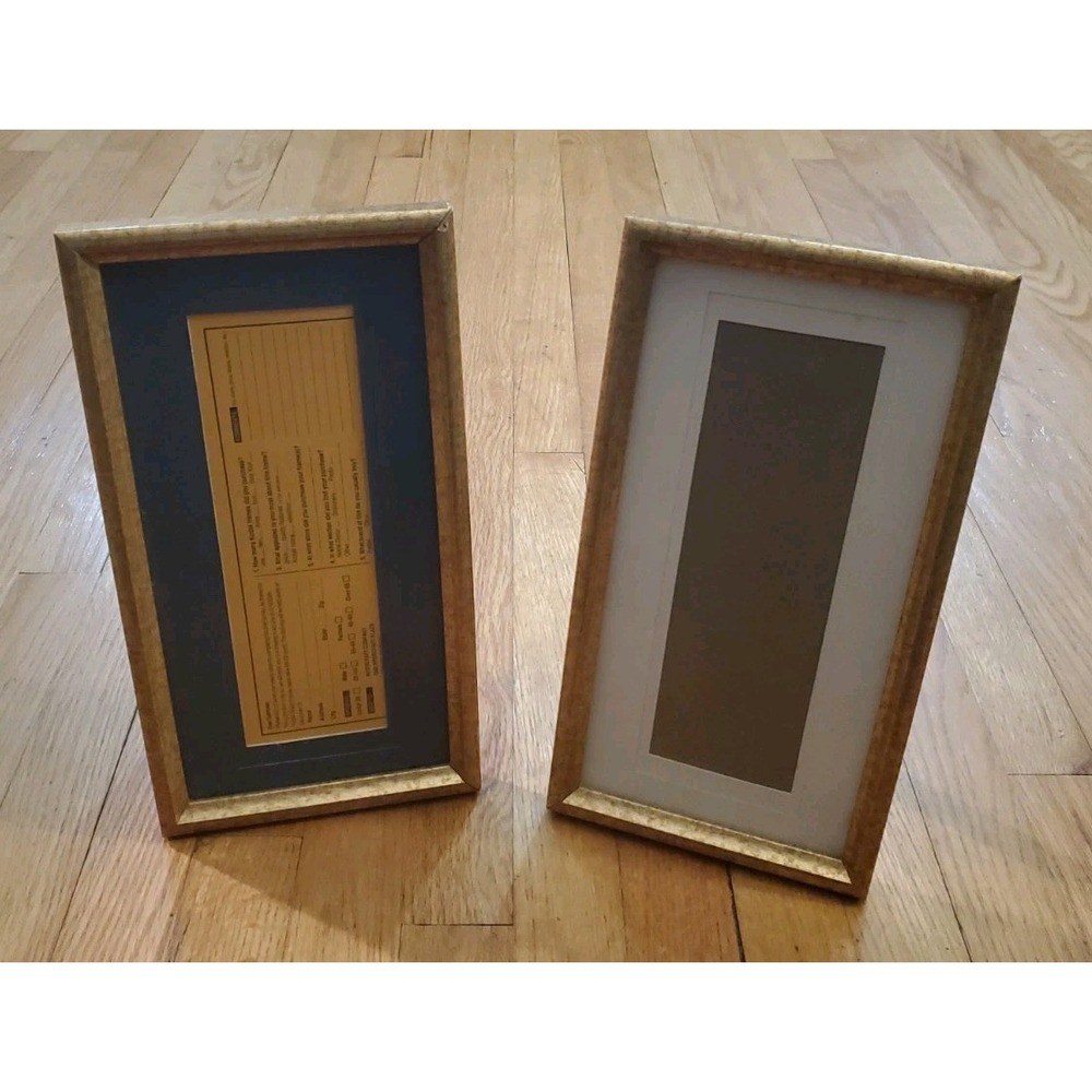 Vintage Kodak Portrait Studio Picture Frames Pair Gold Mottled Intercraft